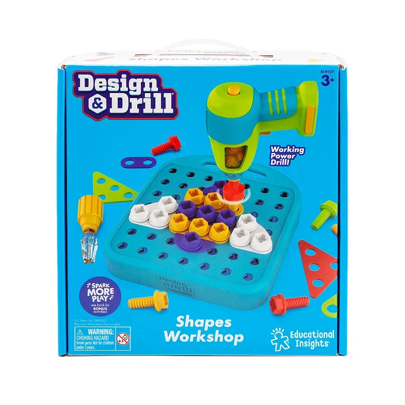 Educational Insights Design & Drill Shapes Workshop Activity Set, Multi