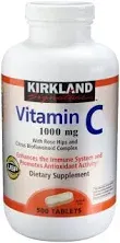 Kirkland Signature Vitamin C, 1000mg, 500 Tabs