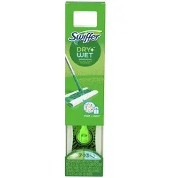 Swiffer Sweeper Dry + Wet Multi Sweeping Kit (1 Sweeper, 7 Dry Cloths, 3 Wet Cloths) 