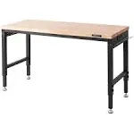 VEVOR Adjustable Workbench with Universal Wheels & Power Outlets, 2000 lbs Load Capacity