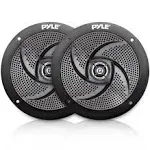 Pyle Plmrs4b.5 - Waterproof Rated Marine Speakers, Low-Profile Slim Style Speaker Pair, 4.0 -Inch (100 Watt)