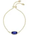 Kendra Scott Elaina Bracelet in Gold Cobalt Cats Eye