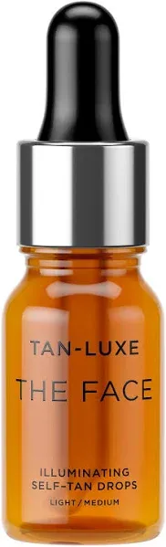 Tan Luxe The Face Illuminating Self Tan Drops Light / Medium 30 ml /1.01 oz NIB 