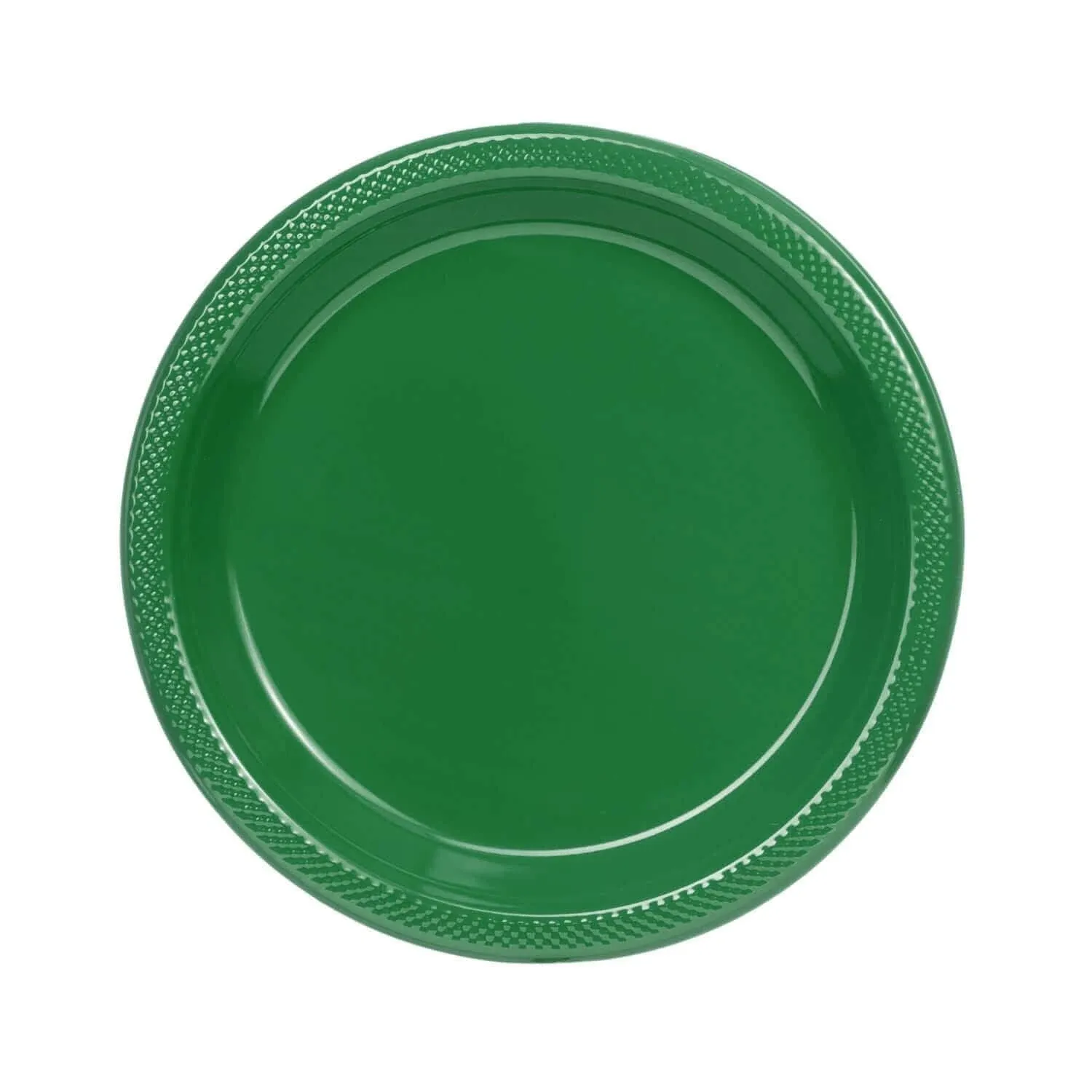 Exquisite Emerald Green Plastic Plates Disposable 9" Plastic Dinner Plates 100 Pcs Emerald Green Disposable Plates Plastic Plates For Party Plates Disposable Heavy Duty 350 GSM Green Plates For Party.