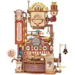 3D Wooden Puzzle Marble Run: Chocolate Factory