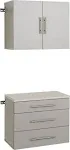 Prepac HangUps Storage Cabinet Set A, Gray - 2 pack