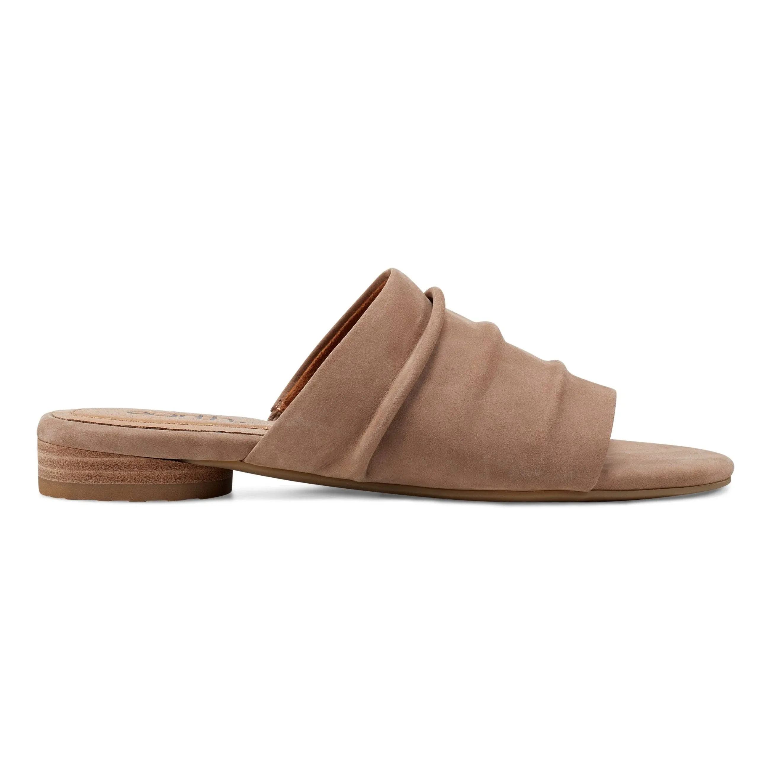 Talma Ruched Flat Slip-On Sandals - earth® shoes