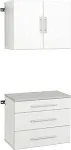 Prepac HangUps 30" Storage Cabinet Set A - 2pc - White