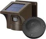 eMACROS 1/2 Mile Long Range Solar Wireless Driveway Alarm Outdoor Weather Resistant Motion Sensor & Detector-Security Alert System-Monitor