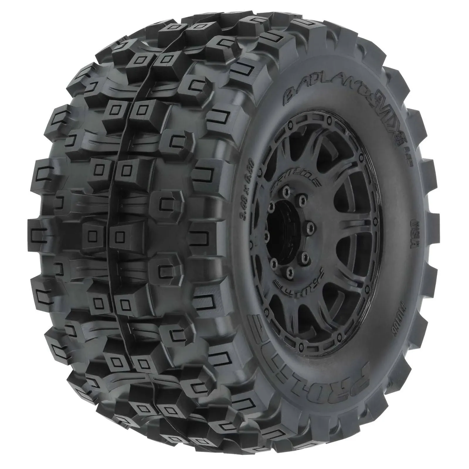 Pro-Line Racing Badlands MX38 HP 3.8 BELTD MTD Raid 8x32 17mm F/R RC Tire