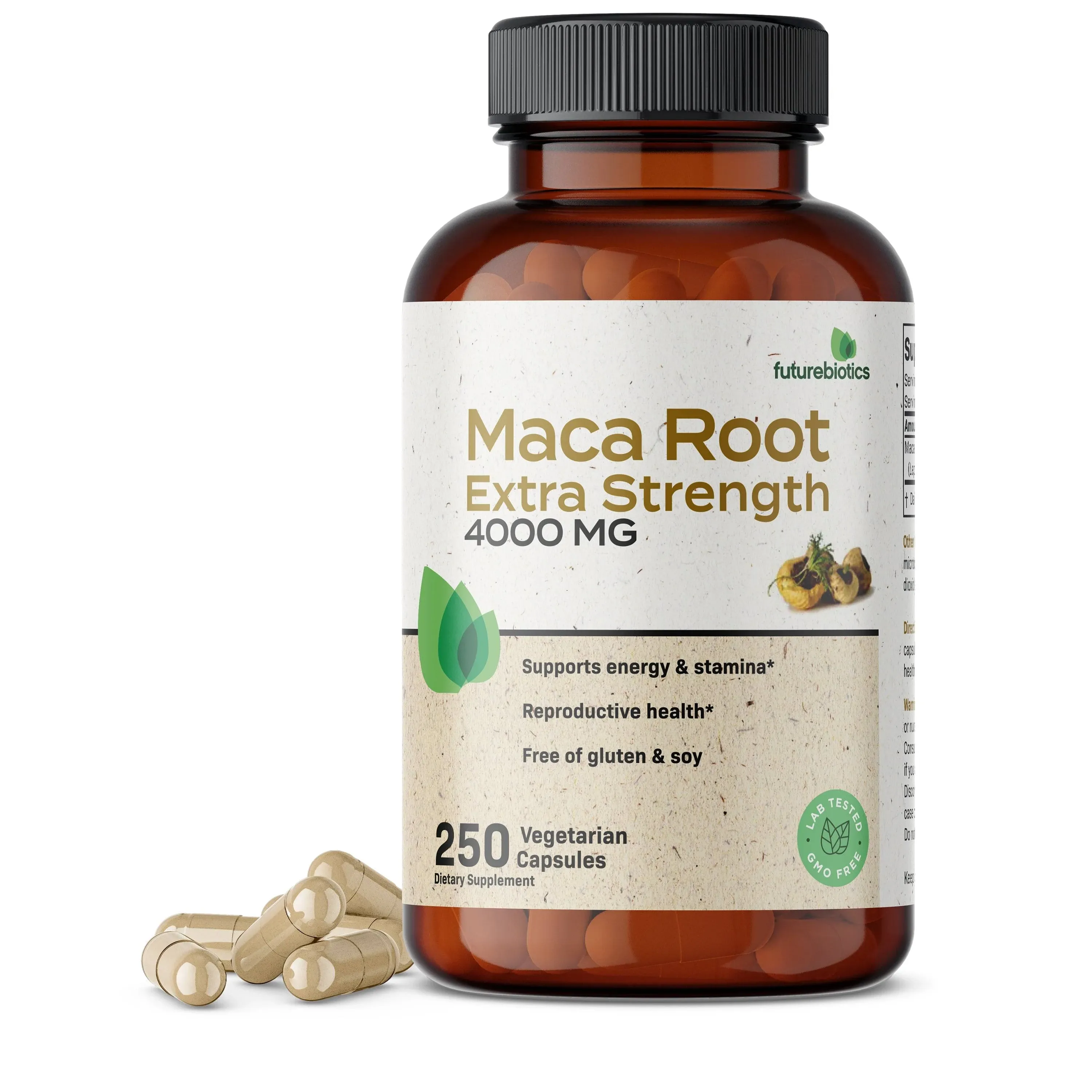 Maca Root Extra Strength 4000 MG Supports Energy, Stamina &amp; Reproductive Health,