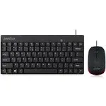 Perixx Periduo-212 Wired Mini Keyboard and Mouse Set