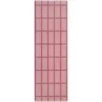 Town & Country Living Basic Comfort Plus Windowpane Plaid Red 18 in. x 55 in. Anti Fatigue Mat