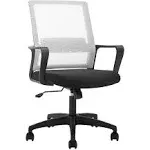  Office Chair Ergonomic Desk Chair Mid-Back Mesh Computer Chair Lumbar Black