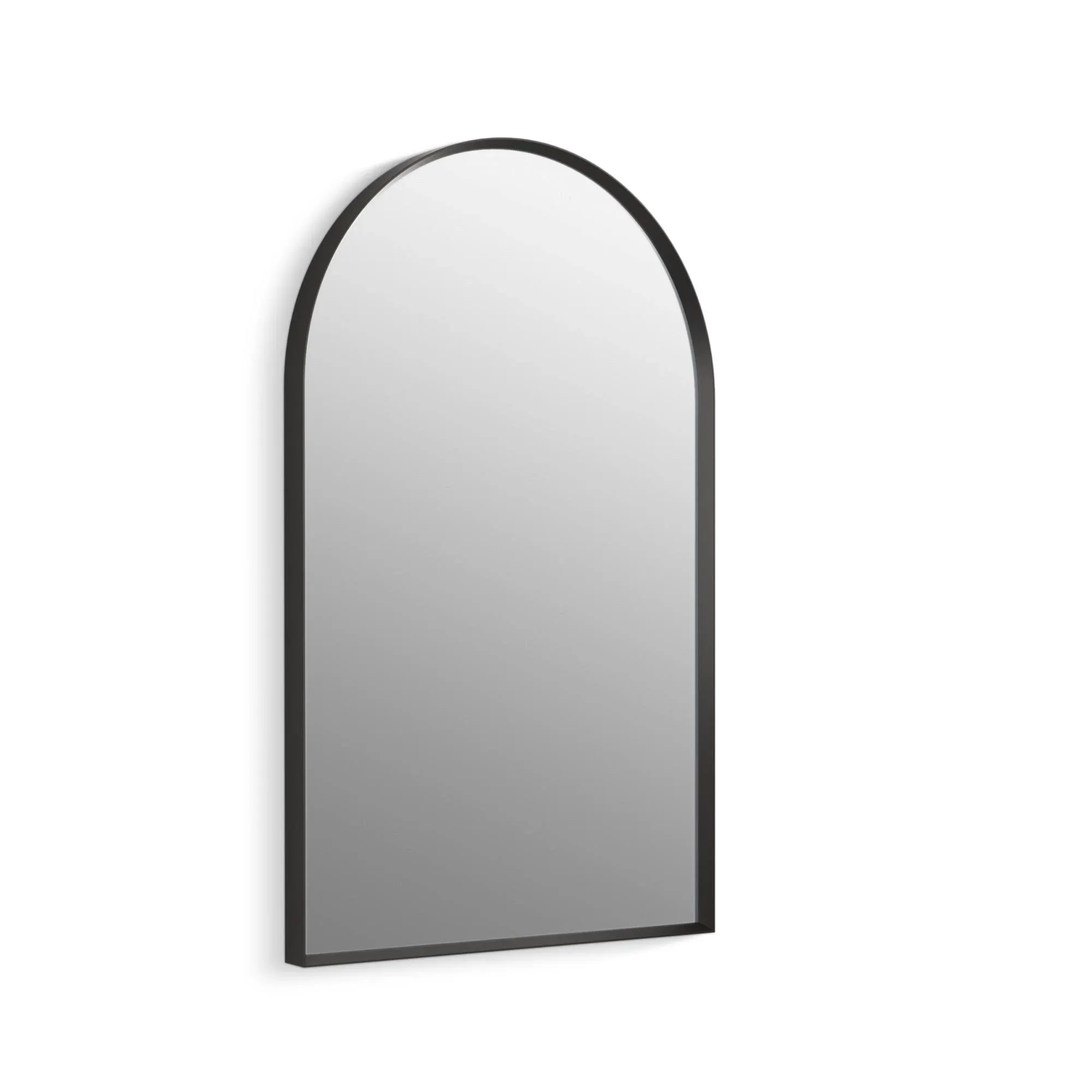 Essential 20" x 32" Arch Framed Mirror Matte Black