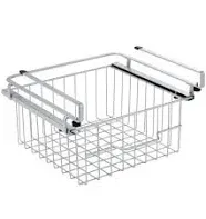 mDesign Compact Hanging Pullout Drawer Basket