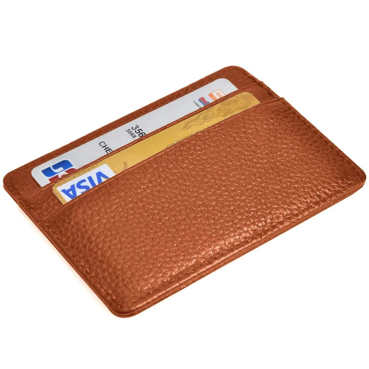 EASTNIGHTS Credit Card Holder Slim Wallet Leather Minimalist Wallet with ID Window