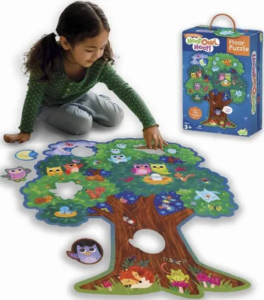 Hoot Owl Hoot 50-Piece Floor Puzzle Exciting Fun Puzzle for Kids and Puzzle Fans