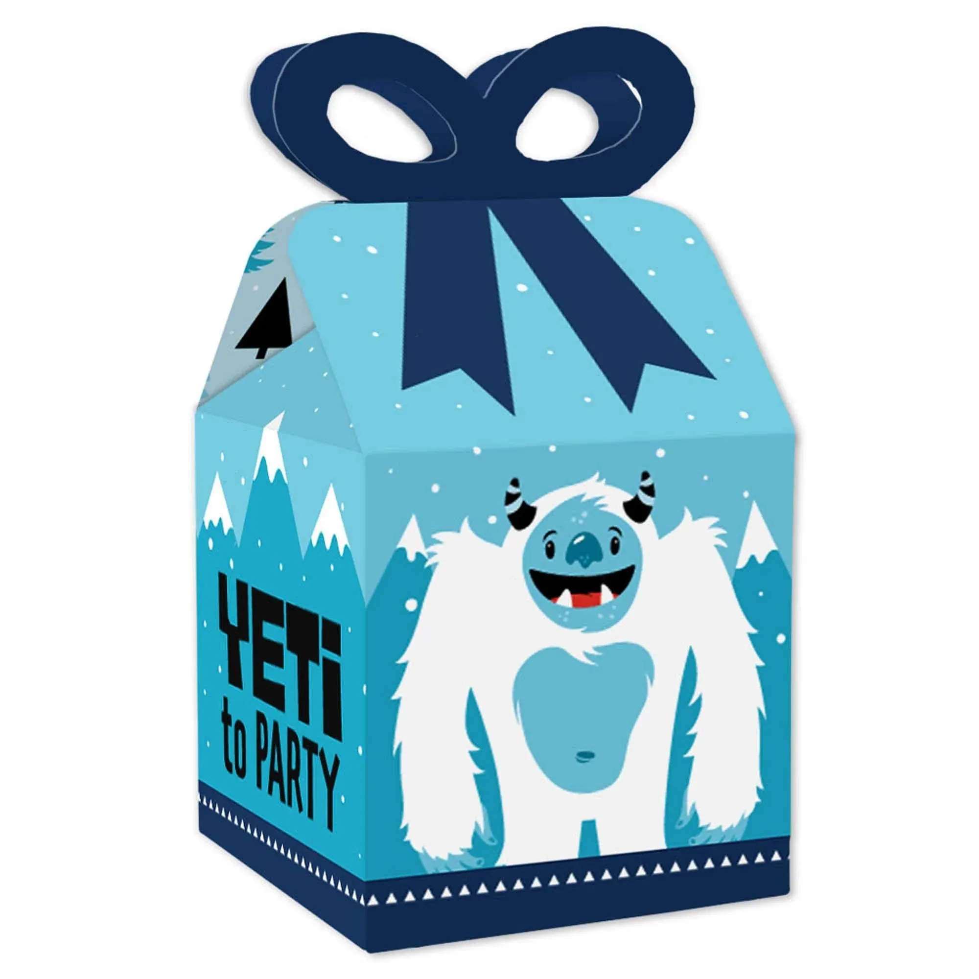 Big Dot of Happiness - Yeti to Party - Square Favor Gift Boxes - Abominable ...