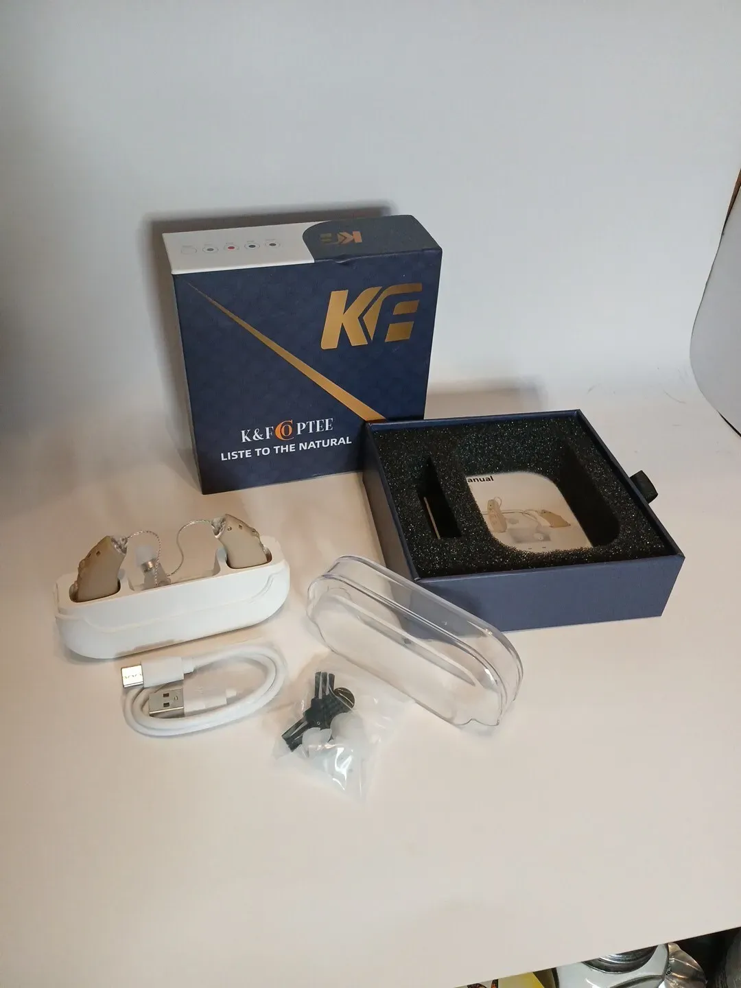 EarCentric Hearing Amplifiers EX2 Rechargeable Behind-the-Ear Kit