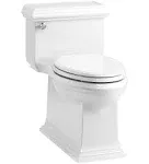 Memoirs Stately 1-Piece 1.28 GPF Single Flush Elongated Toilet in White, Seat Included