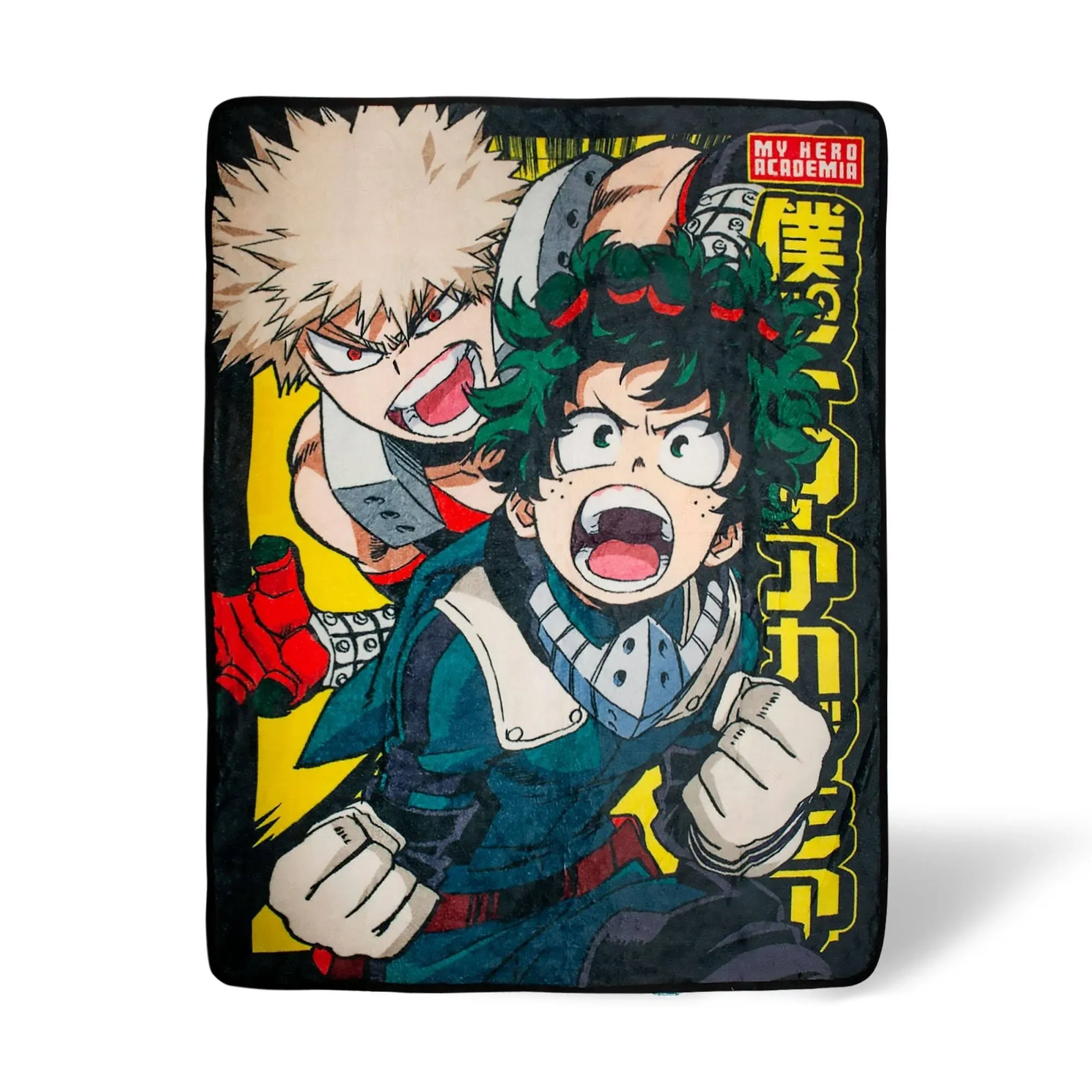 Just Funky My Hero Academia Izuku & Katsuki Fleece Throw Blanket