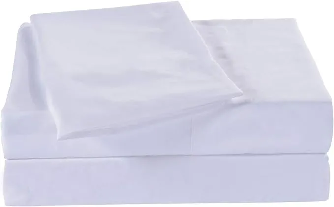 Twin Size Flat Sheet Single - 300 Thread Count 100% Egyptian Cotton Quality -...