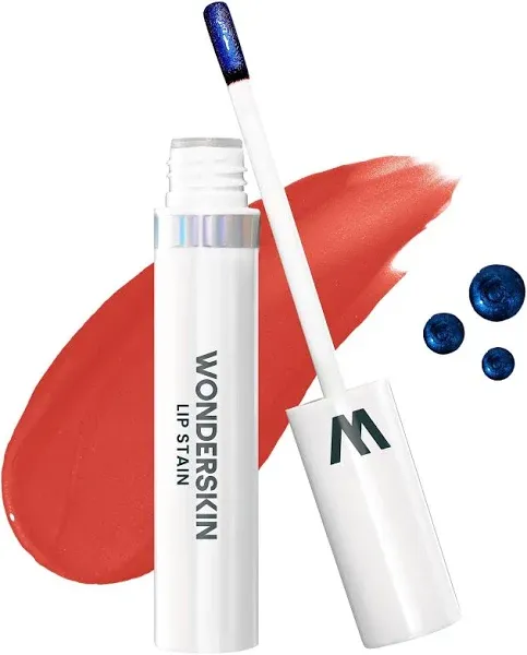 Wonderskin Wonder Blading Lip Stain Masque, Waterproof Pink Lip Stain, Transfer Proof Lip Tint, Long Lasting Lip Stain, Pink Lip Makeup (First Kiss Masque)