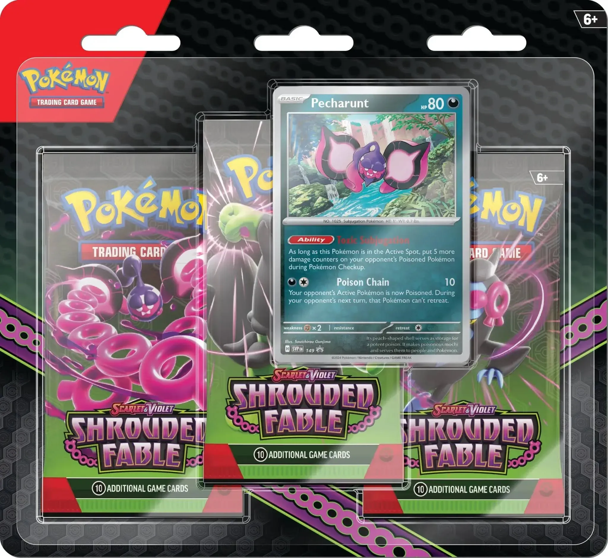 Pokemon Scarlet & Violet Shrouded Fable 3-Pack Blister