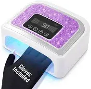 Aedavey Cordless Nail Lamp 120w Rechargeable UV Nail Lamp for Gel Nails