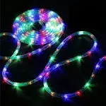 Bebrant LED Rope Lights Battery Operated String Lights-40Ft 120 LEDs 8 Modes Outdoor Waterproof Fairy Lights Dimmable/Timer