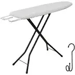 Ironing Board with Iron Rest, Iron Board with 3 Layers Extra Thick Cover, Gray