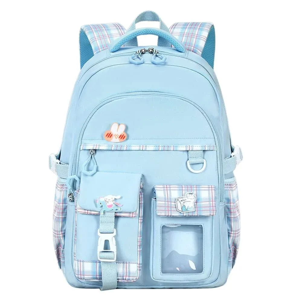 Girl's Backpacks 15.6 Inch Laptop School Bag College Backpack Travel Daypack Large Bookbags for Teens Students (Blue)