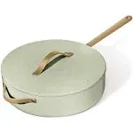 5.5 Quart Ceramic Non-Stick Sauté Pan, Sage Green by Drew Barrymore