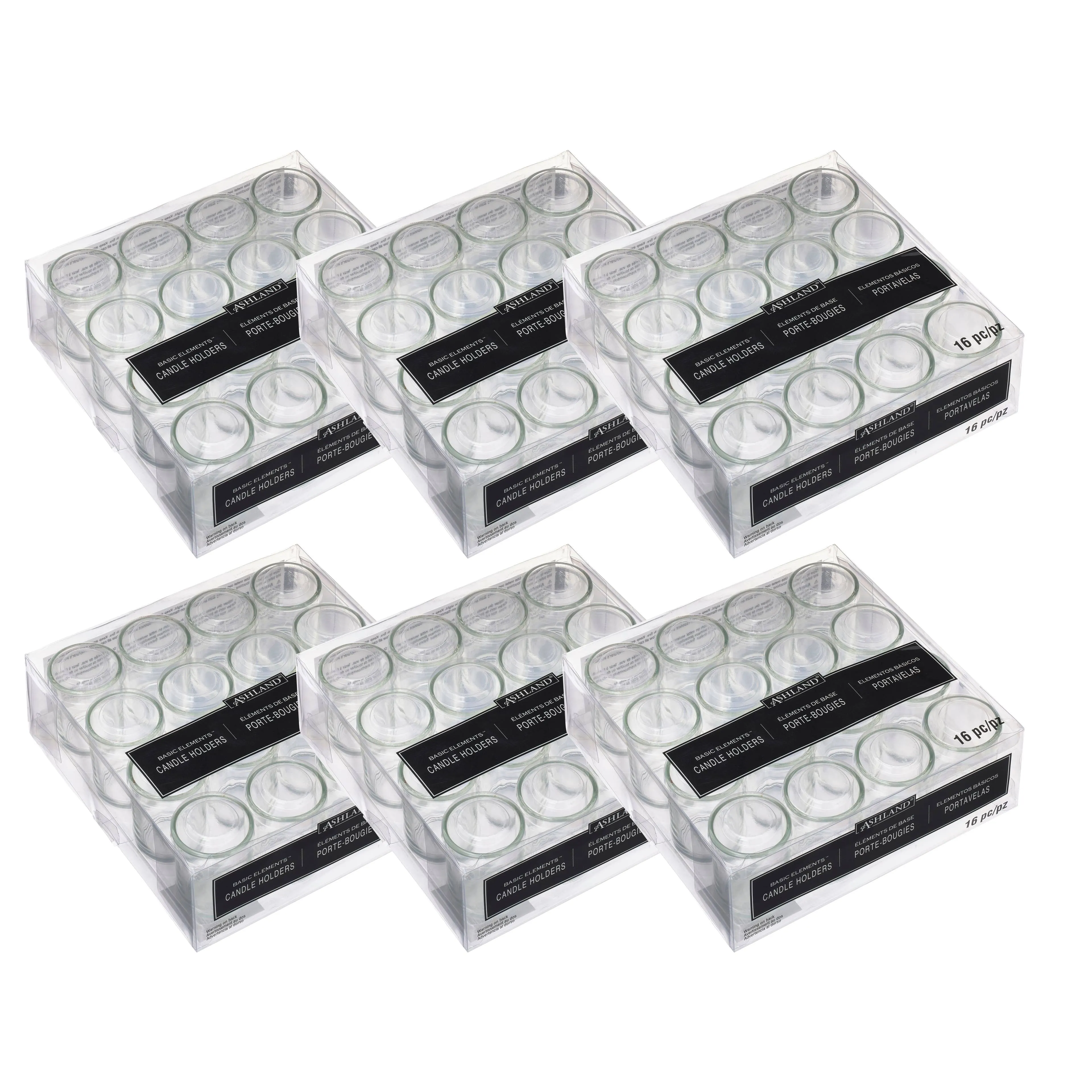 6 Packs: 16 ct. (96 Total) Clear Votive Holders by Ashland® Basic Elements™