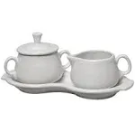 Fiesta Covered Creamer and Sugar Set with Tray