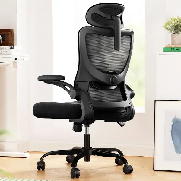 Marsail Ergonomic Mesh Office Chair High Back Desk Chair Adjustable Lumbar Su...