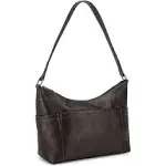 Le Donne Leather Cheyenne Hobo Shoulder Bag,Cafe