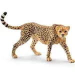 Schleich Wild Life Realistic Female Cheetah Figurine - Authentic and Highly Detailed Wild Animal Toy, Durable for Education and Fun Play for Kids, Perfect for Boys and Girls, Ages 3+