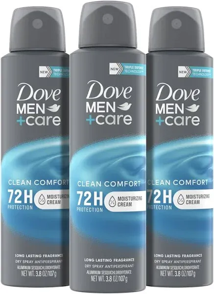 Dove Men+Care Antiperspirant Deodorant Dry Spray Clean Comfort - 3.8 oz