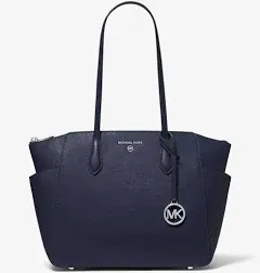 MICHAEL KORS Marilyn Deep Fuchsia Mid TZ Leather Tote 30S2S6AT2L NWT