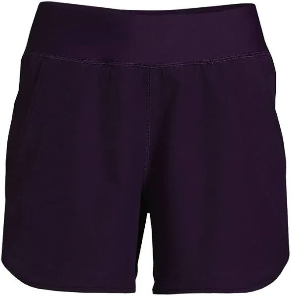 Women's Lands' End 5" Quick Dry Swim Shorts With Panty