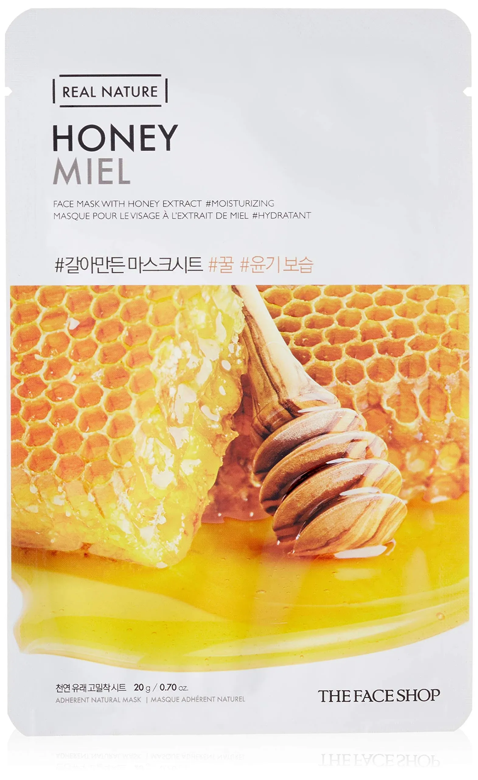 The Face Shop Real Nature Honey Face Mask - Korean Skincare