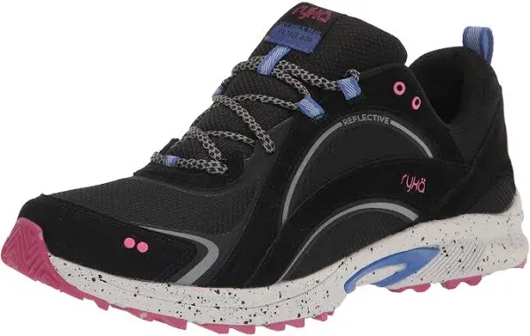 Ryka Sky Walk Trail Women&#039;s Sneaker - Size 7W - Black &amp; Teal