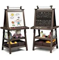 Costway 3 in 1 Double-Sided Storage Art Easel