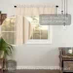 Simple Life Flax Natural Valance Curtain 16x72