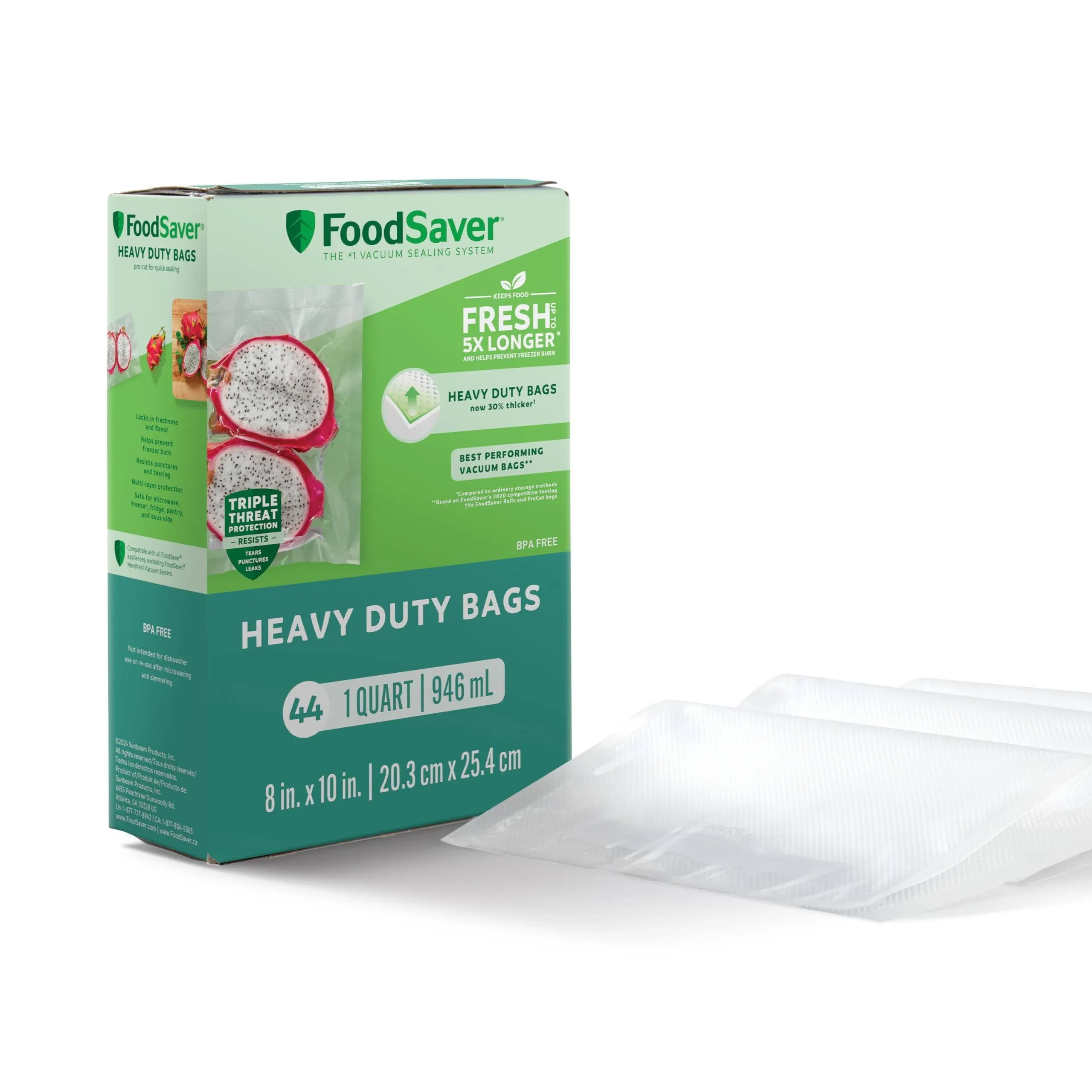 FoodSaver Heavy Duty Quart Vacuum Seal Bags