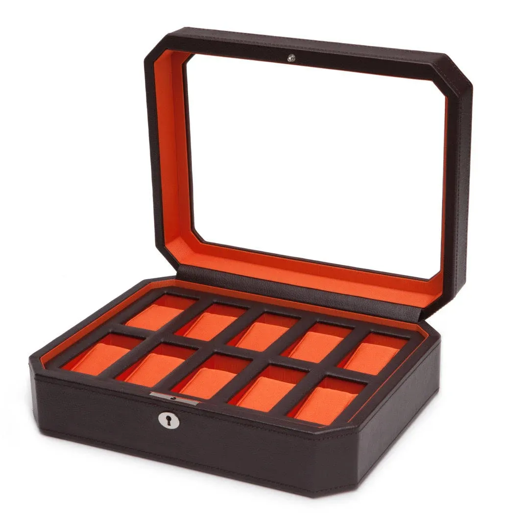 WOLF Windsor 10 Piece Watch Box