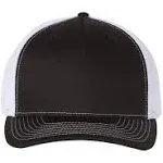 Richardson 112FP Trucker Cap - Black White