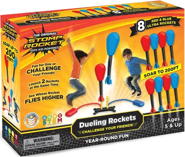 Stomp Rocket<sup>®</sup> Dueling Rockets - with 8 Rockets!